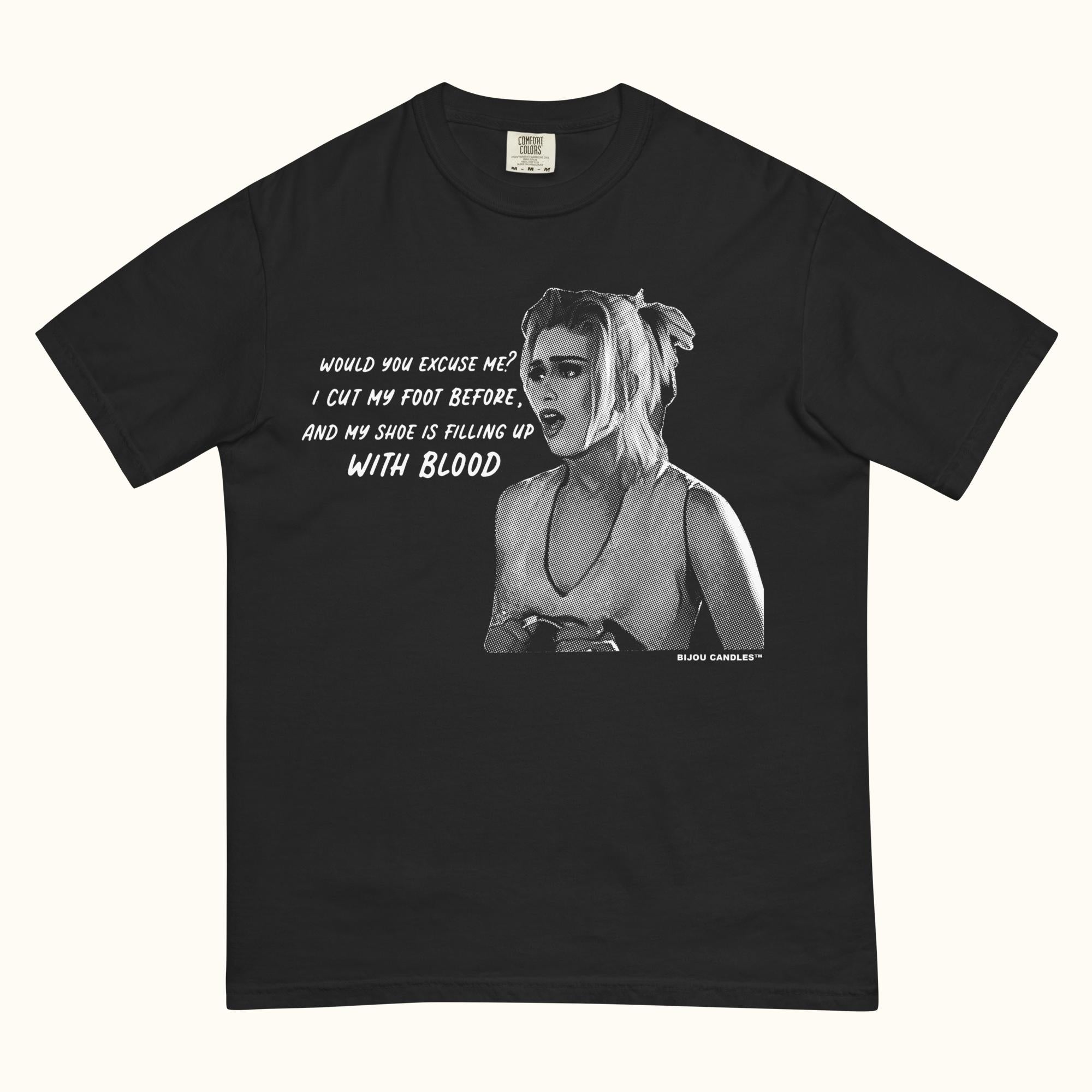 Romy & Michele “Cut My Foot” T-Shirt | Bijou Candles