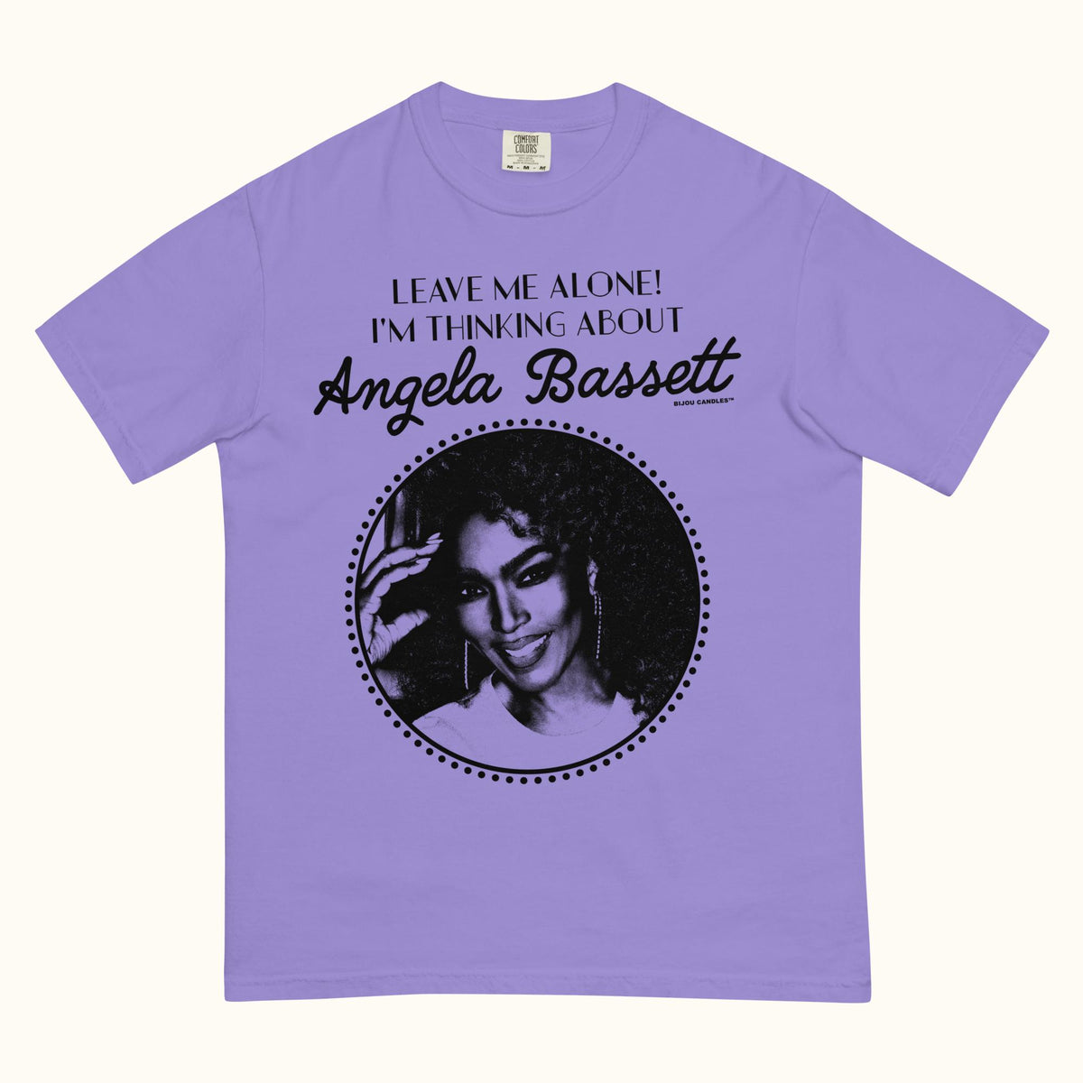 Leave me alone I'm thinking about Angela Bassett Unisex T-Shirt in Purple, Premium fabric