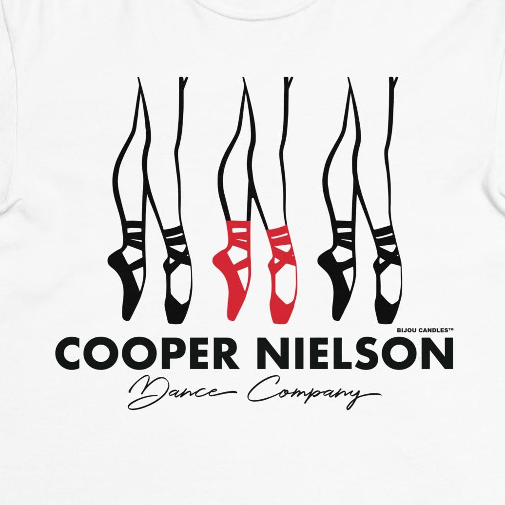 Cooper Nielson Dance Company T-Shirt (Center Stage) | Bijou Candles