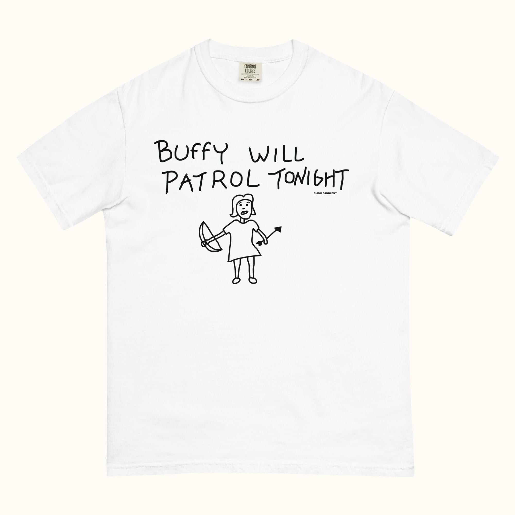 Buffy Will Patrol Tonight T-Shirt | Bijou Candles
