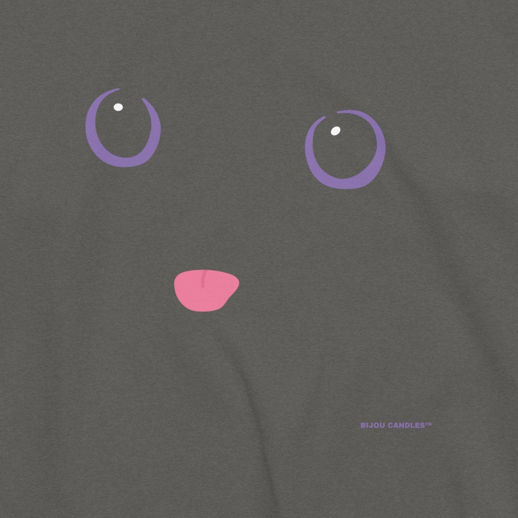 "The Void" Black Cat Unisex Sweatshirt in Pepper, Premium fabric