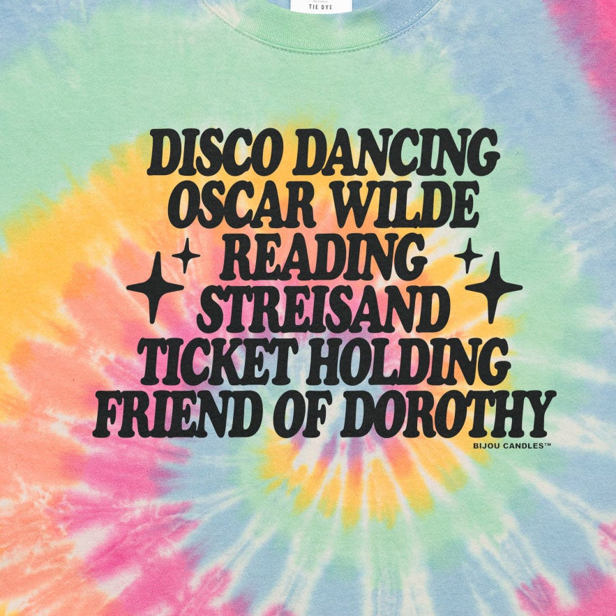 Clueless Friend of Dorothy Oversized Tie-dye T-Shirt
