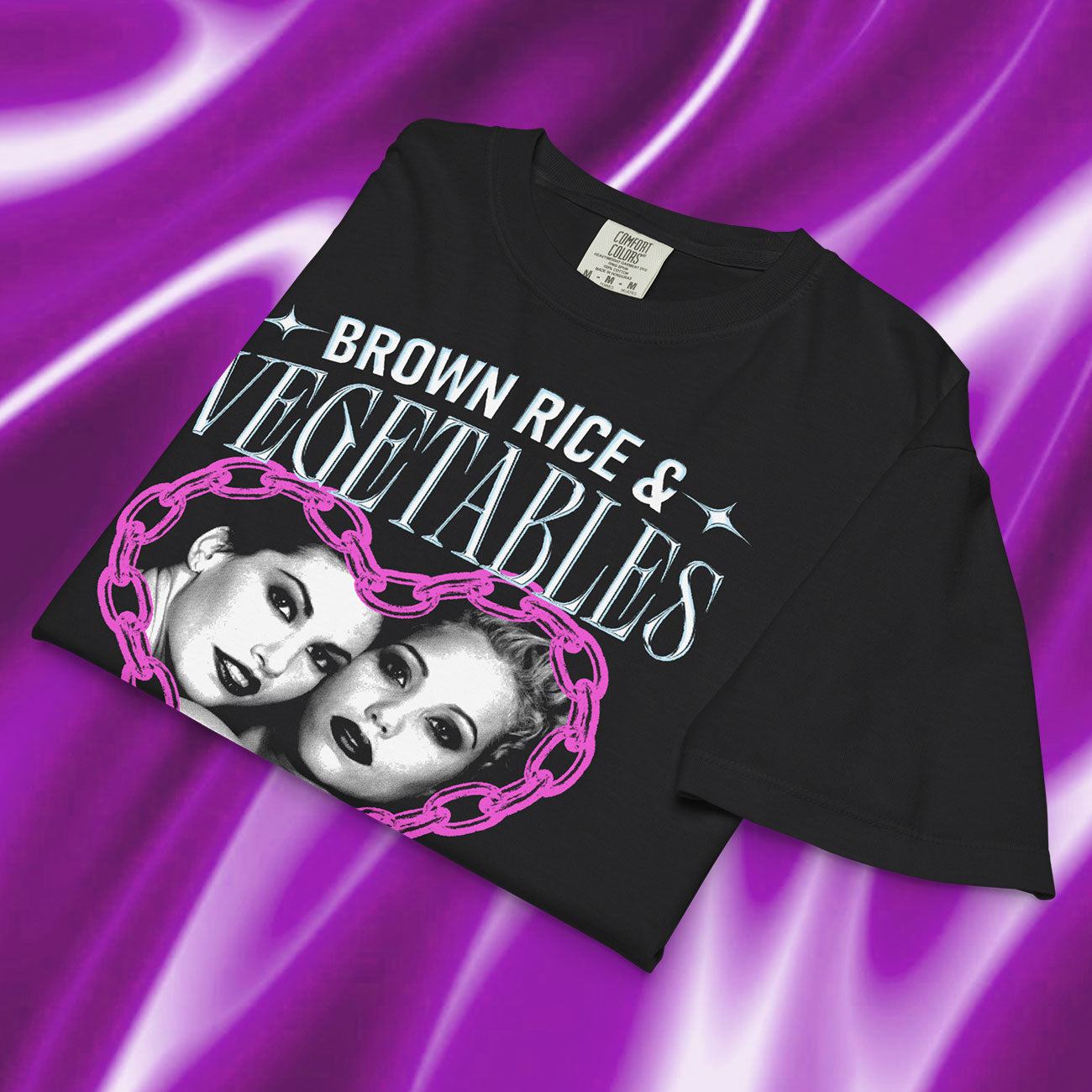 Brown Rice & Vegetables Showgirls Women’s Premium Crop Top