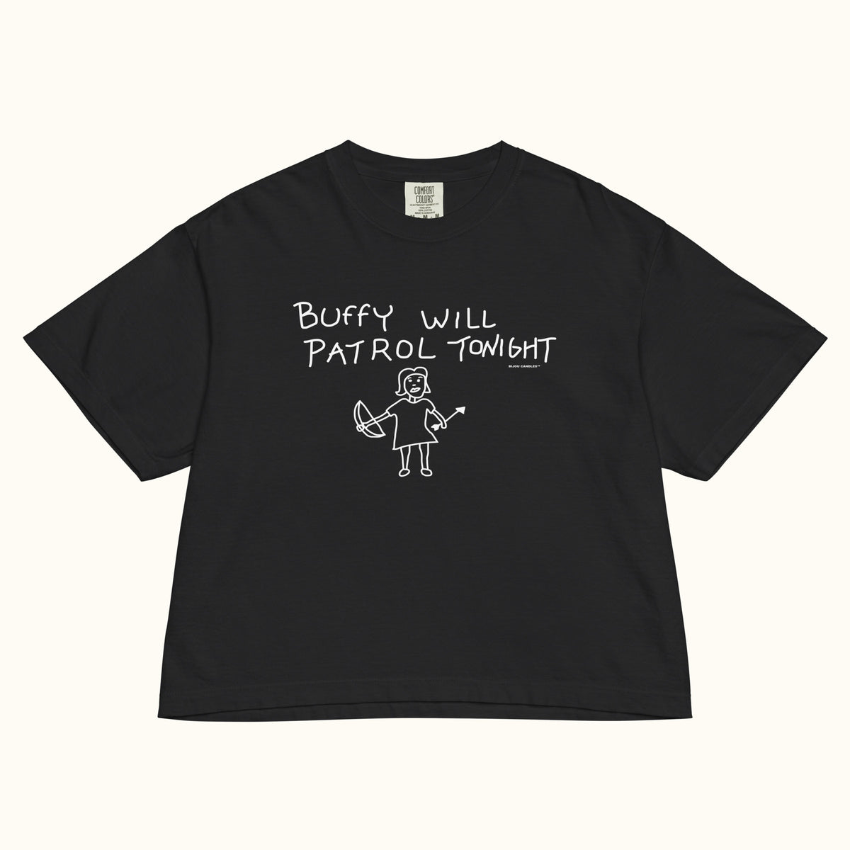Buffy Will Patrol Tonight Women’s Premium Crop Top