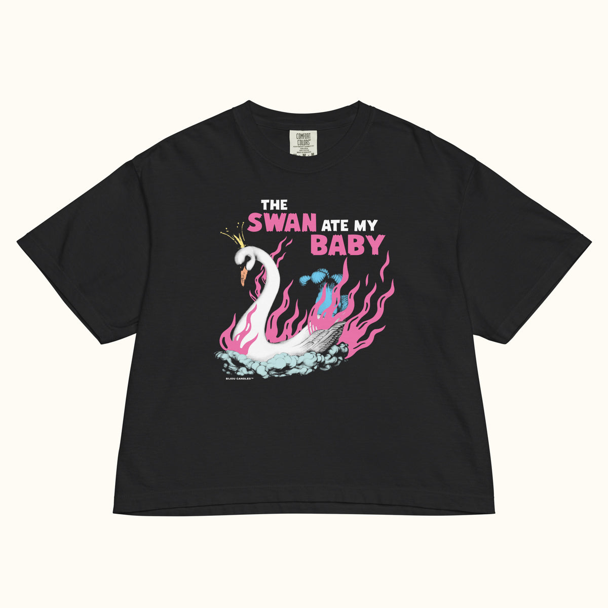 The Swan Ate My Baby Women’s Premium Crop Top