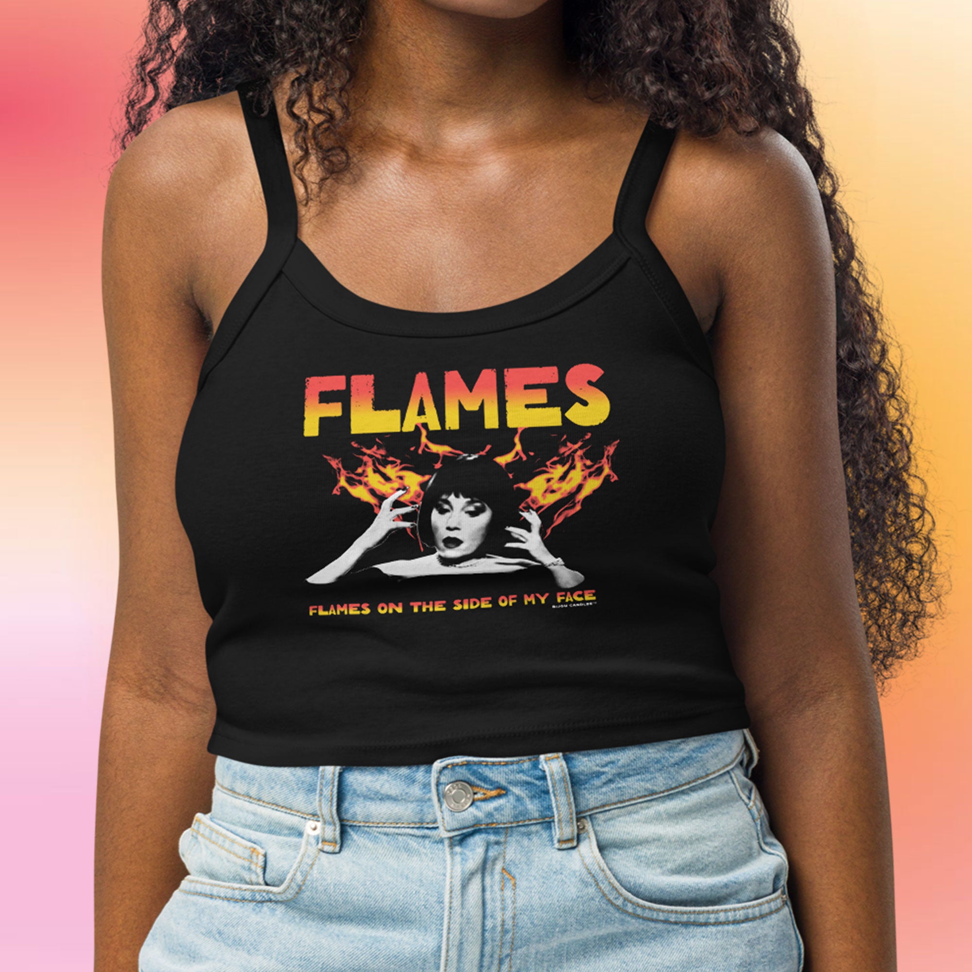 Clue Flames Women's Micro-rib Tank Top