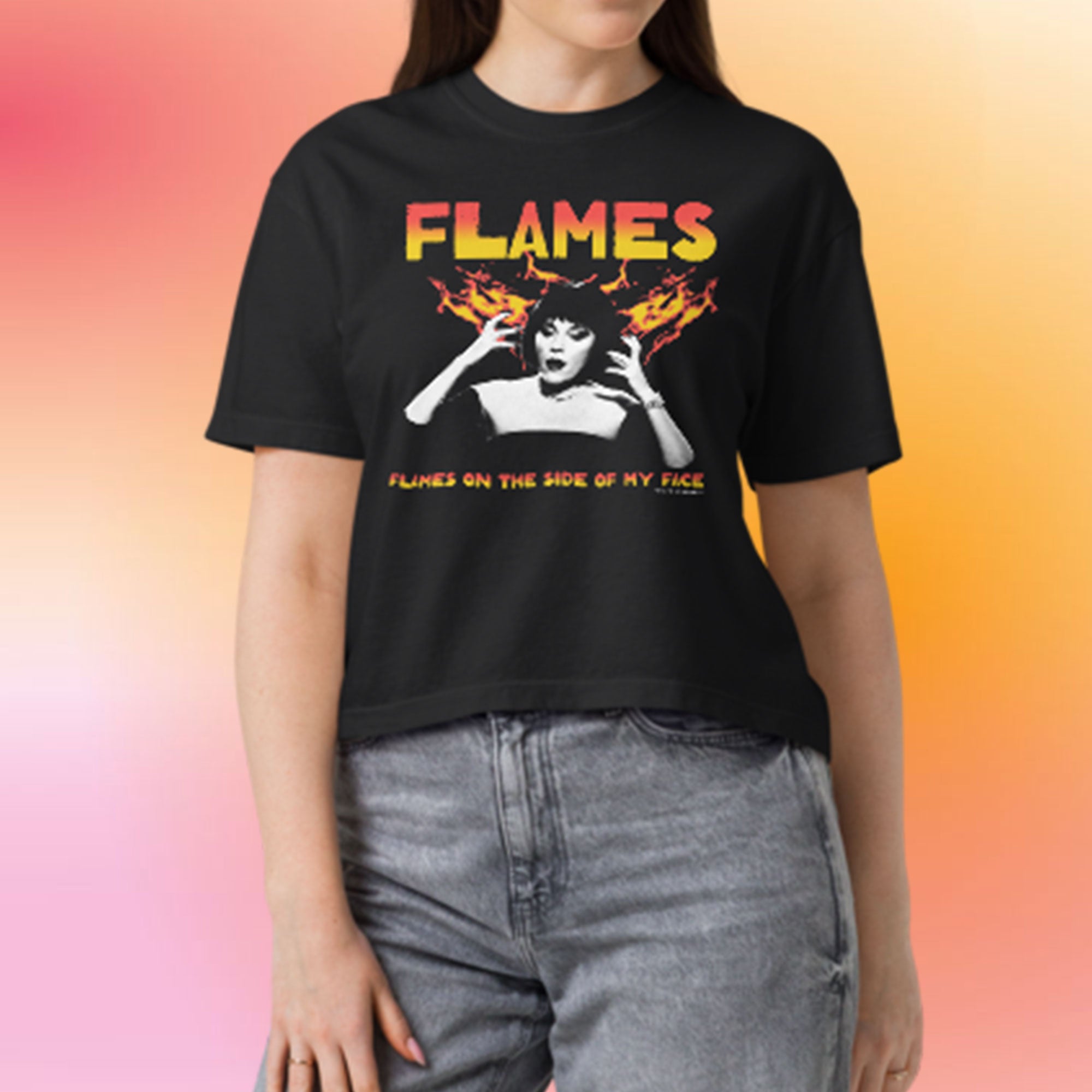 Clue Flames Women's Premium Crop Top