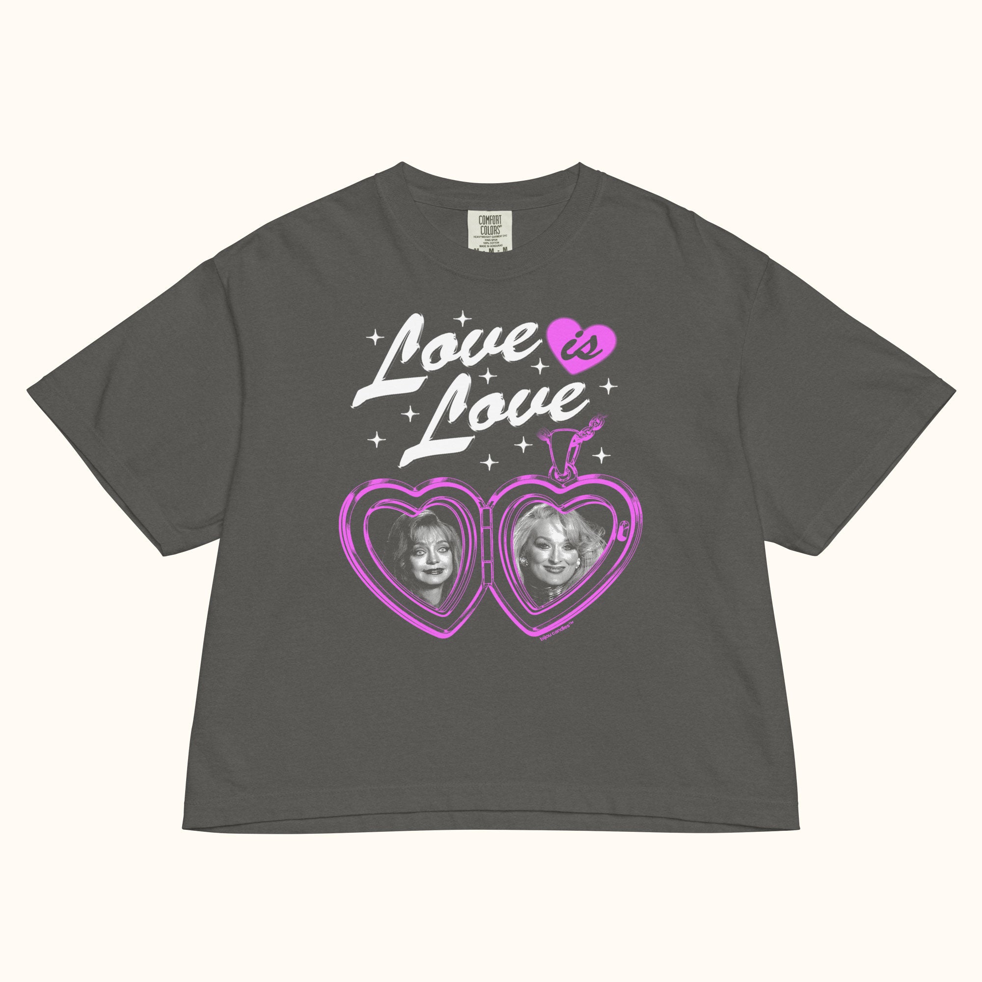 Death Becomes Her Pride Premium Women's Crop Top