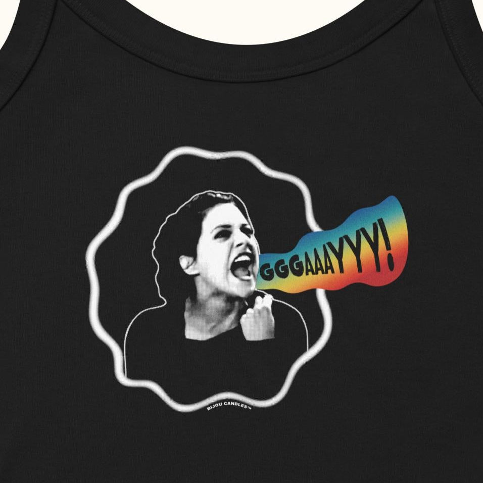 Lisa Swenson Gay Micro-rib Tank Top