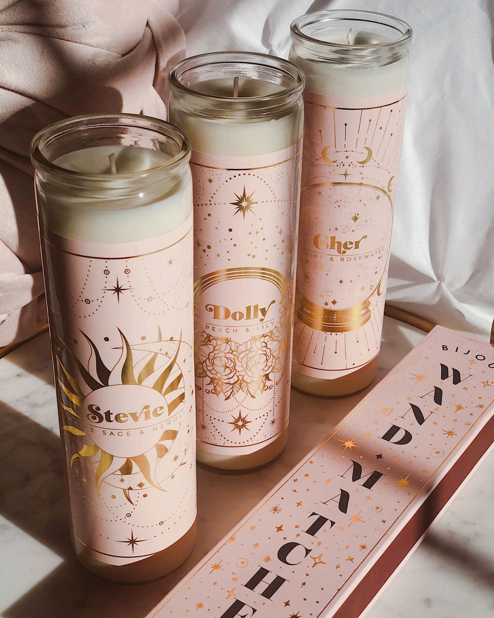 70s Icons Tall Candle Set