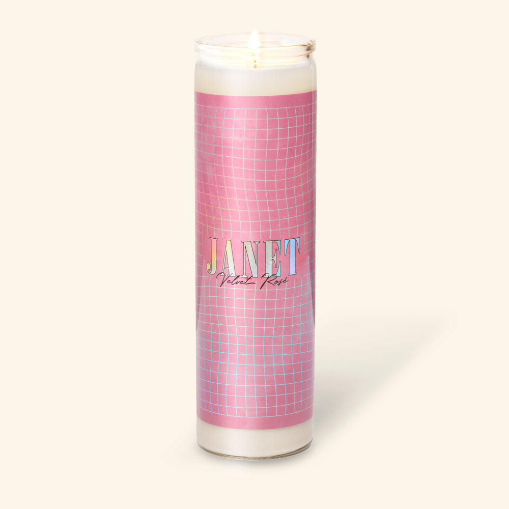 Janet • Velvet Rosé Tall Candle