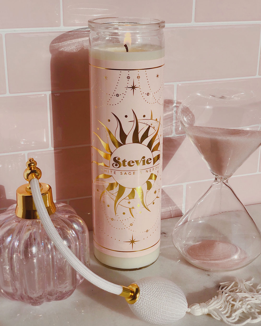 Stevie • White Sage & Neroli Tall Candle